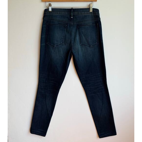 Talley Myles Jeans Mid Rise Skinny Dark Wash Faded Designer Denim Size 28 NY LA - Picture 2 of 15